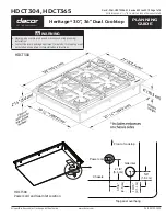 Dacor Heritage HDCT304 Planning Manual preview