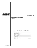 Dacor Heritage Pro HGPR30S User Manual preview