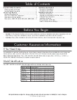 Preview for 2 page of Dacor HRV46 Installation Instructions Manual