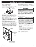 Preview for 16 page of Dacor HRV46 Installation Instructions Manual