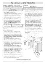 Preview for 9 page of Dacor HWC24 Installation And User Manual