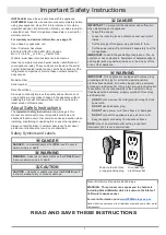 Preview for 3 page of Dacor HWC241L Installation And User Manual