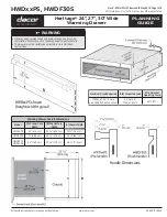 Dacor HWDF30S Planning Manual preview