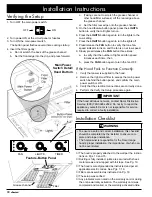 Preview for 20 page of Dacor HWHE30 Installation Instructions Manual