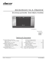 Dacor In-A-Drawer MMD24 Installation Instructions Manual предпросмотр