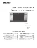 Preview for 9 page of Dacor In-A-Drawer MMD24 Installation Instructions Manual