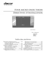 Предварительный просмотр 8 страницы Dacor In-A-Drawer MMDV30S Installation Instructions And Owner'S Manual