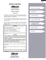 Preview for 5 page of Dacor In-A-Drawer MMDV30S Service Manual