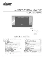 Preview for 22 page of Dacor In-A-Drawer MMDV30S Use And Care Manual