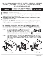 Dacor Millenia DR30D Instruction Manual preview