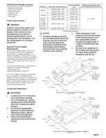 Preview for 3 page of Dacor Millennia CER304 Installation Instructions Manual