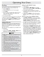 Preview for 22 page of Dacor Millennia DO130S Use And Care Manual