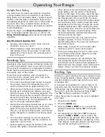 Preview for 11 page of Dacor Millennia DO230S Use And Care Manual