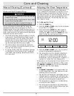 Preview for 20 page of Dacor Millennia DO230S Use And Care Manual