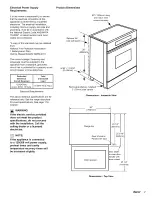 Preview for 3 page of Dacor Millennia MRES30 Installation Instructions Manual