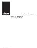 Dacor MO Installation Instructions Manual предпросмотр