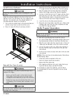 Предварительный просмотр 16 страницы Dacor MO Installation Instructions Manual