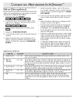 Preview for 34 page of Dacor Modernist Microwave In-A-Drawer DMR30M977WM User Manual