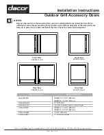 Предварительный просмотр 1 страницы Dacor OBAD20 Installation Instructions