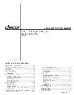 Dacor PCOR30S Use And Care Manual preview