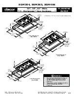 Dacor Preference Gas Cooktops Planning Manual preview