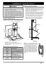 Preview for 5 page of Dacor PREFERENCE PHW30 Installation Instructions Manual