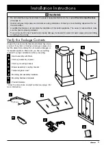 Preview for 7 page of Dacor PREFERENCE PHW30 Installation Instructions Manual