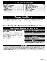 Preview for 3 page of Dacor Preference PHW301 Installation Instructions Manual