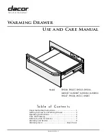 Dacor Preference PWD27 Use And Care Manual preview