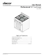 Dacor Professional HGR30PSLPH User Manual preview