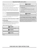 Preview for 3 page of Dacor Professional HGR30PSLPH User Manual