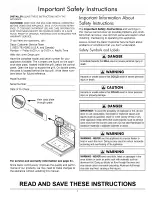 Предварительный просмотр 3 страницы Dacor Renaissance EOR Series Use And Care Manual