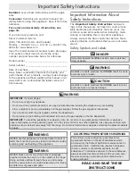Preview for 3 page of Dacor Renaissance ER30G Use And Care Manual