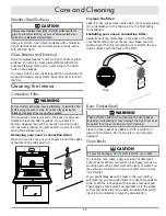 Предварительный просмотр 27 страницы Dacor Renaissance MORD230 Use And Care Manual