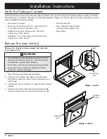 Предварительный просмотр 10 страницы Dacor Renaissance R130B Installation Instructions Manual