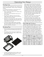 Preview for 17 page of Dacor Renaissance RNRP30GSNG Use And Care Manual