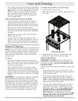 Preview for 19 page of Dacor Renaissance RNRP30GSNG Use And Care Manual