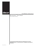 Preview for 1 page of Dacor Renaissance RNRP36G Installation Instructions Manual