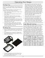 Preview for 17 page of Dacor Renaissance RNRP36GCLP Use And Care Manual