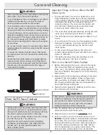 Preview for 18 page of Dacor Renaissance RNRP36GCLP Use And Care Manual