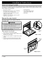 Предварительный просмотр 10 страницы Dacor Renaissance RNWO230 Installation Instructions Manual