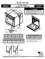 Dacor Renaissance RO130 Planning Manual preview