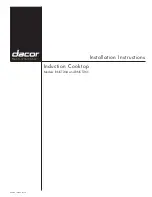 Dacor RNCT304 Installation Instructions Manual preview