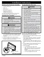 Preview for 10 page of Dacor RNCT305G Installation Instructions Manual