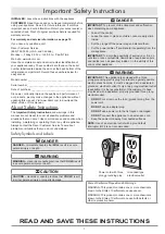 Preview for 3 page of Dacor RNF242WCL Use & Care And Installation Manual