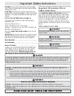 Предварительный просмотр 3 страницы Dacor RNHP3012 Use And Care Manual