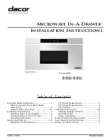 Предварительный просмотр 1 страницы Dacor RNMD24B Installation Instructions Manual