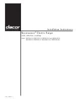 Dacor RNR30NC[-C] Installation Instructions Manual preview