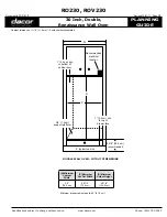 Предварительный просмотр 2 страницы Dacor RO230 Planning Manual