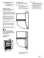 Preview for 3 page of Dacor Wine Steward/Beverage Cooler Installation Instructions Manual